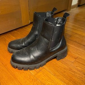 Black Chunky Booties